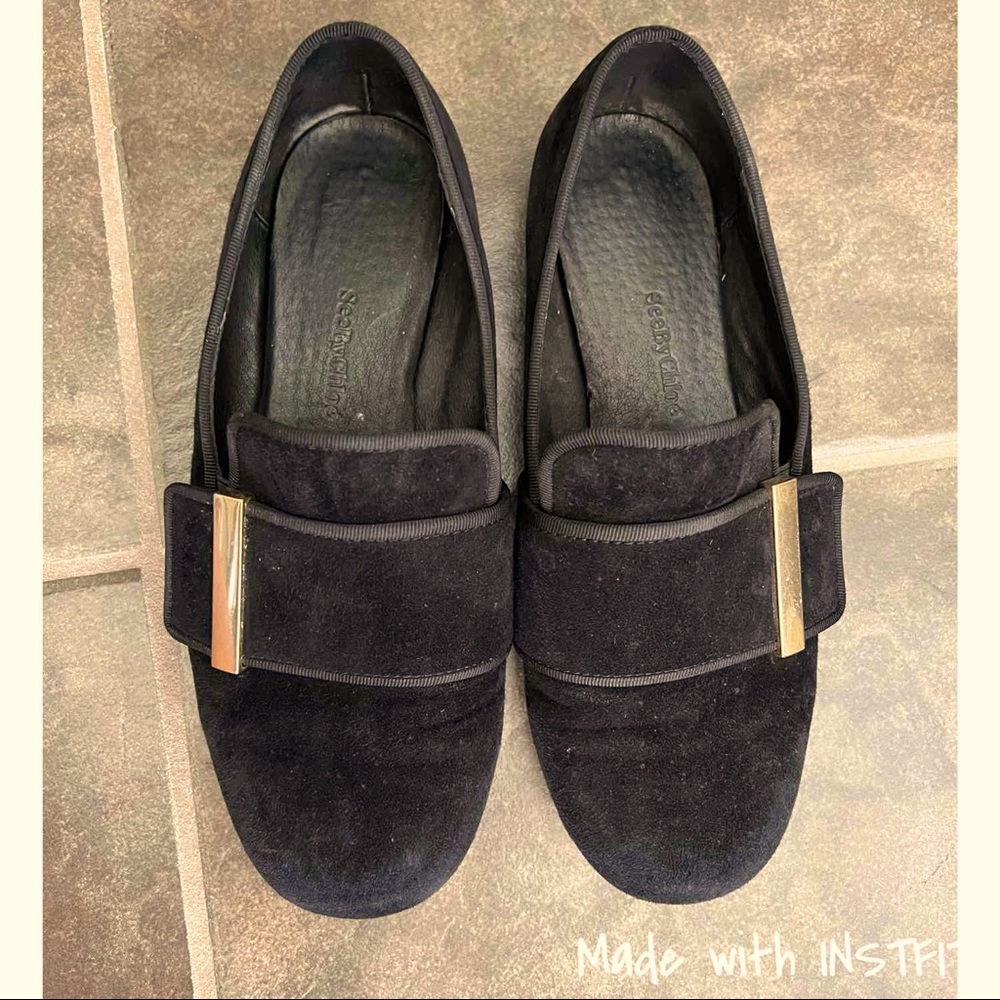 See by Chloe Suede Loafer Shoes